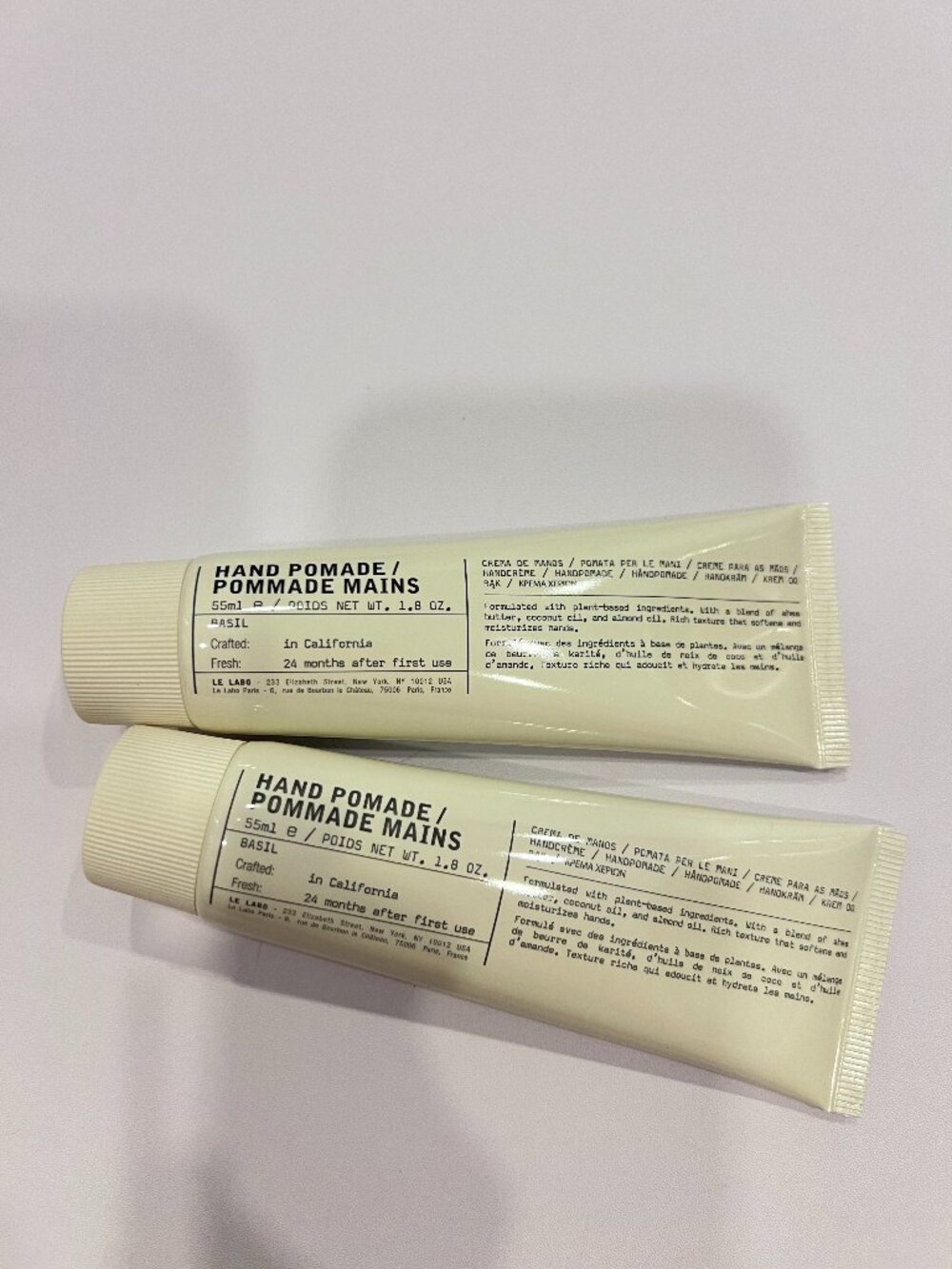 Le Labo Hand Pomade Basil Hand Cream 55ml x2